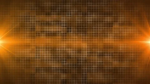 Orange abstract geometric shapes with optical flares technology background Stock Footage 272637633