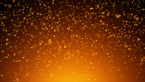 Orange abstract holiday particles background Stock-Footage 209565496