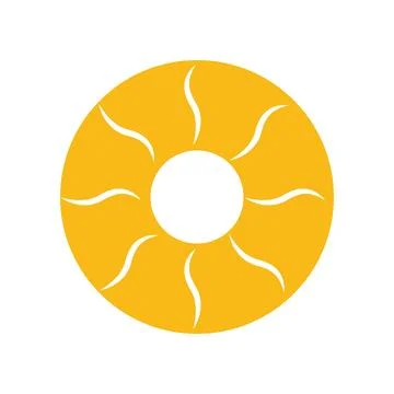 Orange abstract icon Stock Illustration