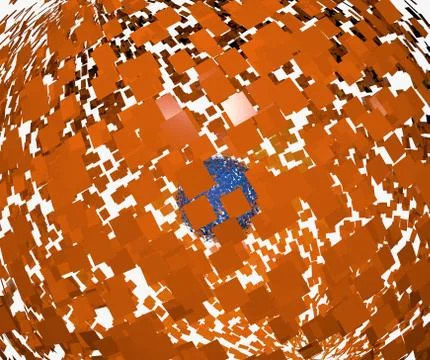 Orange abstract Stock Illustration