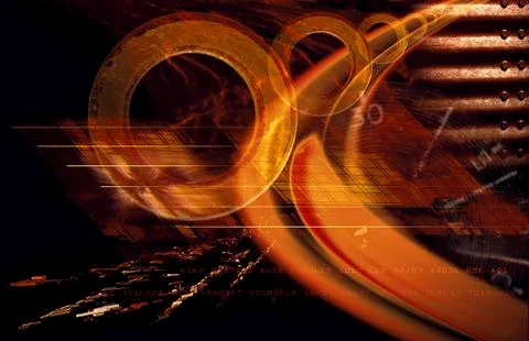 Orange abstract Stock Illustration