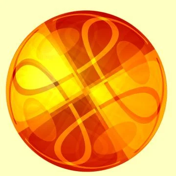 Orange abstract isolated marble - creative arts Stock Illustration