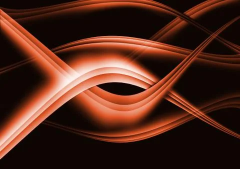 Orange abstract lines with curve background 스톡 일러스트