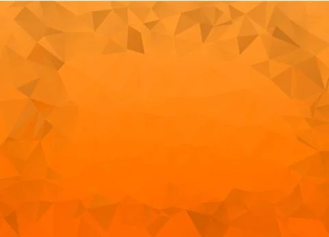 Orange Abstract Low Poly Gradient Polygonal Background Vector Illustration Stock Illustration