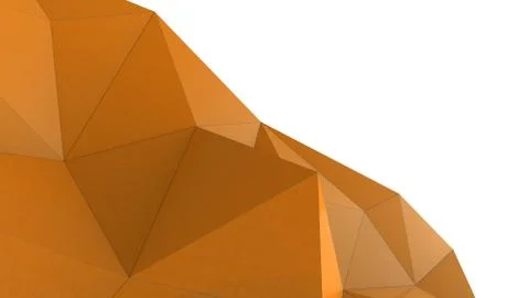 Orange abstract modern crystal background. Polygon, Line, Triangle pattern sh Stock Illustration