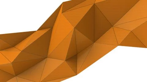 Orange abstract modern crystal background. Polygon, Line, Triangle pattern sh Stock Illustration