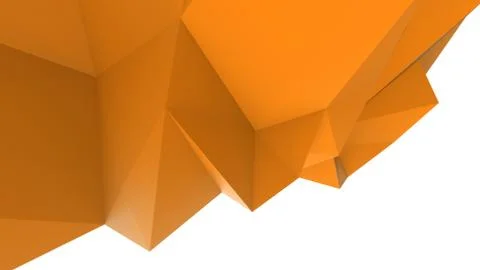 Orange abstract modern crystal background. Polygon, Line, Triangle pattern sh Stockillustratie