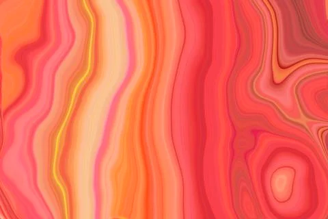 Orange Abstract Pattern / Marble Background Stock Illustration