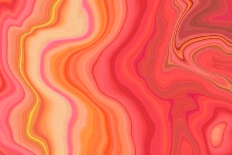 Orange Abstract Pattern / Marble Background Stock Illustration