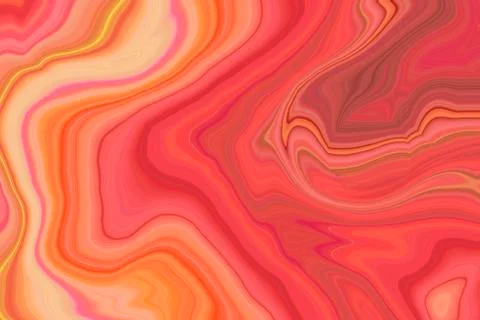 Orange Abstract Pattern / Marble Background Stock Illustration