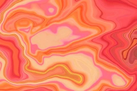 Orange Abstract Pattern / Marble Background Stock Illustration