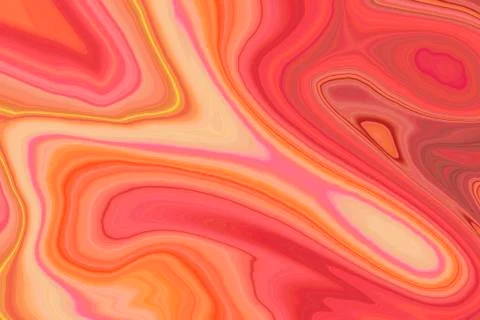 Orange Abstract Pattern / Marble Background Stock Photos