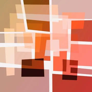 Orange abstract pattern. Overlapping squares forming a modern design. 스톡 사진