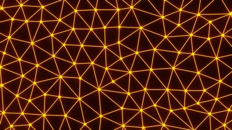 Orange Abstract Polygon or Triangle Rotate Motion Background on Flatlay View Stock Footage 129075062