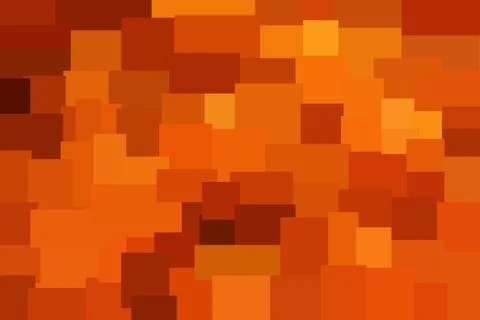 Orange abstract polygonal background Stock Photos