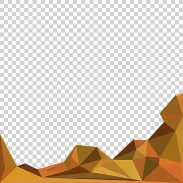 Orange abstract polygonal geometry graphic background design Stock Illustration
