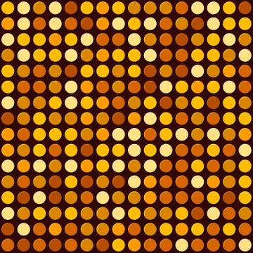 Orange Abstract Seamless Background with Dotted Spot. Vector Stockillustratie