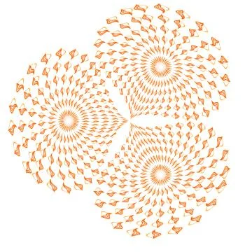 Orange abstract seamless pattern out. Abstract orange fireworks Stock Illustration