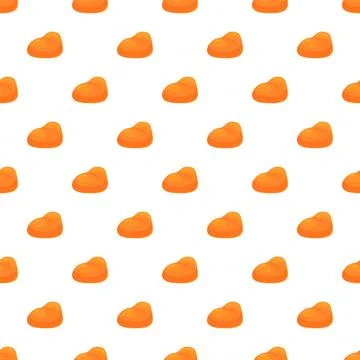 Orange abstract shapes forming a repeating pattern on Illustrazione stock