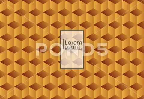 Orange abstract texture. Vector background 3d paper art style can be used in Stock Illustration