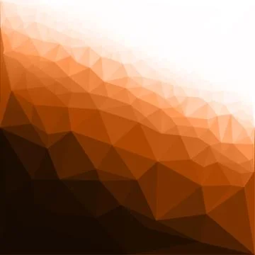Orange abstract triangle background Stock Illustration