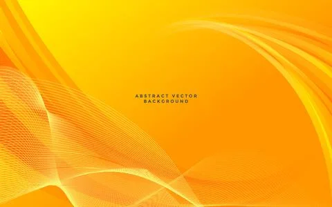 Orange Abstract Vector Background. Wave Background. Vector Illustration Stock Illustration