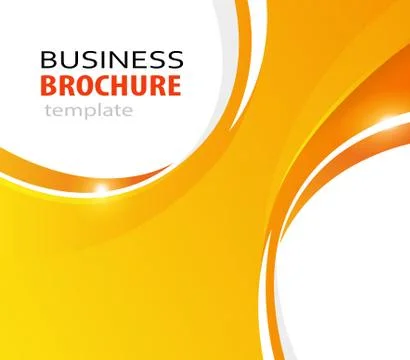 Orange abstract vector business background Stock Illustration