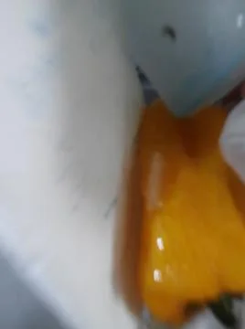 Orange abstract wallpaper with different elements Stock Photos