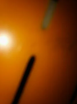 Orange abstract wallpaper with different elements Stock Photos