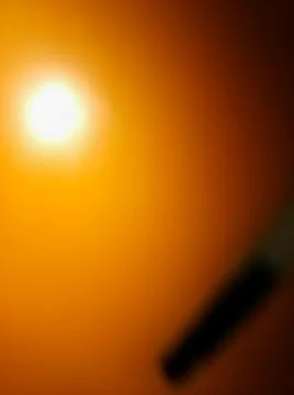 Orange abstract wallpaper with different elements Stock Photos