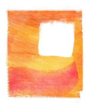 Orange abstract watercolor background Stock Illustration
