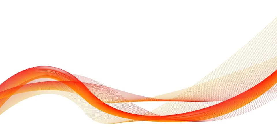Orange Abstract Wave Background Illustration
