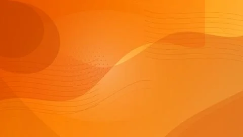 Orange Abstract Wave BG Vector Warm Sunset Design Stock Illustration