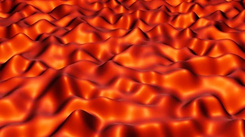 Orange Abstract Wave Motion Background Stock Footage 129482111