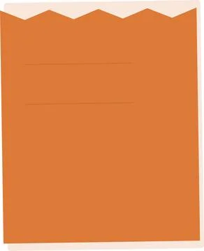 Orange abstract wavy banner with flat design Stock Illustration
