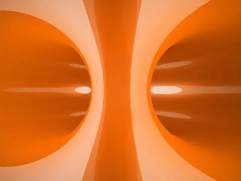 Orange abstraction illustration Stock Illustration