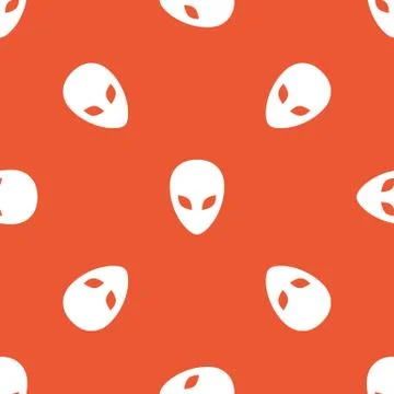 Orange alien pattern イラスト素材