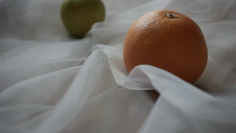 Orange and apple panorama Stock Footage 74102630