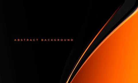 Orange and black elegant vector abstract background. Stock Illustration