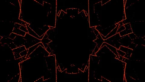 Orange and black pattern with a black background Video stock 278991762