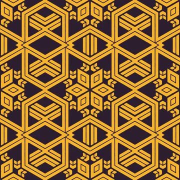 Orange and black seamless pattern background Stock Illustration