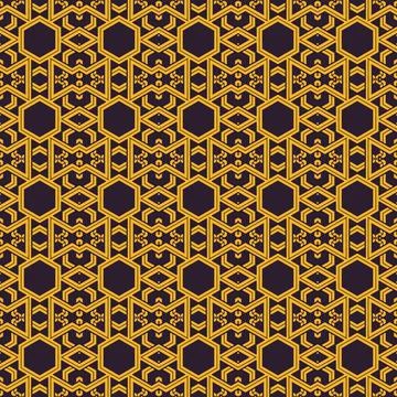 Orange and black seamless pattern background Stock Illustration
