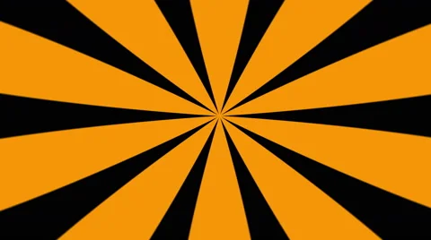 Orange and Black Sunburst Loop Background Stock Footage 63456725