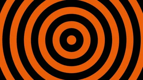 Orange and Black Target Background Stock Footage 22362110