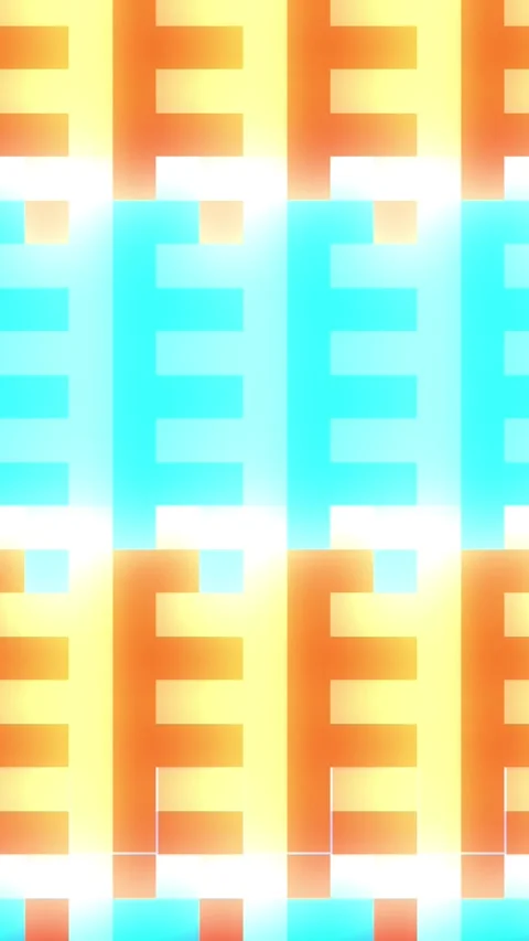 Orange and Blue Geometric Motion Background - Vertical Stock Footage 328354976