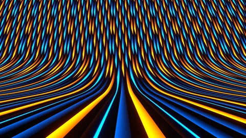 Orange and Blue Particles Motion Down Background VJ Loop in 4K Stock Footage 342279517