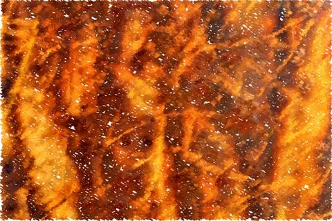 Orange and brown scribbles Illustrazione stock