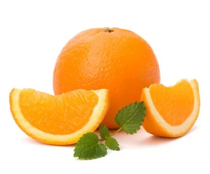 Orange and citron mint leaf Stock Photos