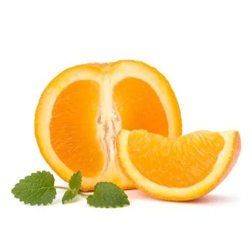 Orange and citron mint leaf Stock Photos
