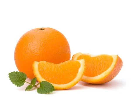 Orange and citron mint leaf Stock Photos